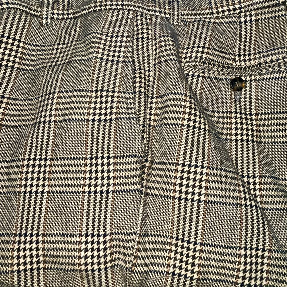 Vintage Michel Axel Paris Wool Plaid Pants - EU 50 - Classic Glen Plaid - VGUC - Picture 11 of 11